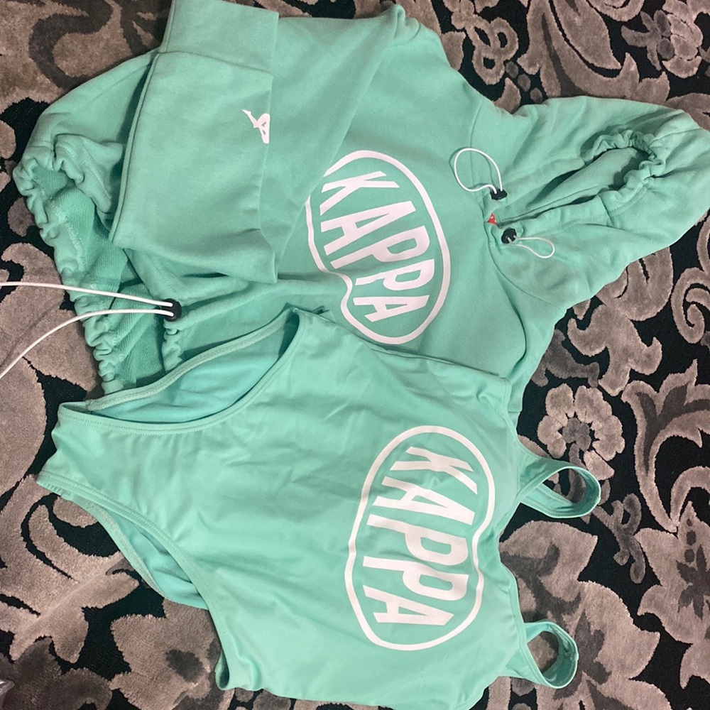 Kappa one piece and sweatshirt